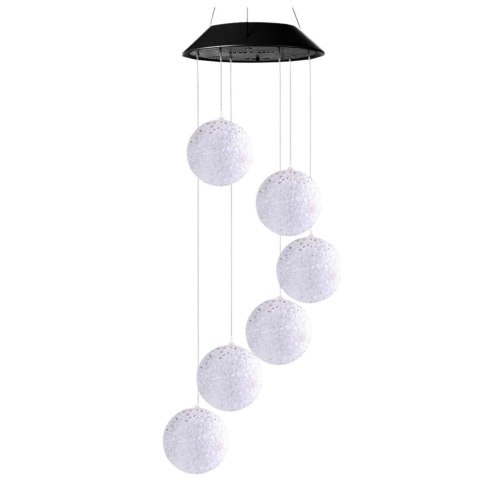 Lampki Solarne Ogrodowe LED Dzwonki Kule Kolorowe 70cm LEAN
