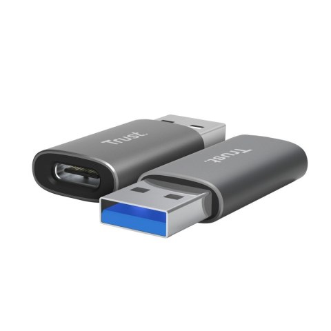 Adapter Calyx USB-C do USB-A dwupak szary Trust