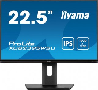 Monitor 22.5 cala XUB2395WSU-B5 IPS, PIVOT, 1920x1200, DP, HDMI, VGA, 16:10, 2xUSB, 2x2W, Freesync, HAS(150mm) IIYAMA