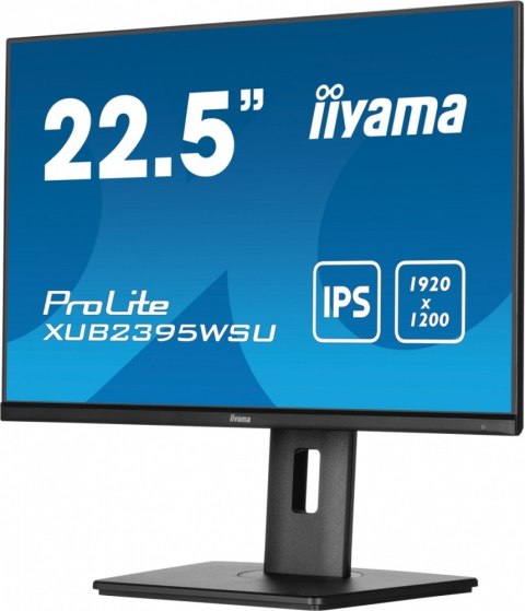 Monitor 22.5 cala XUB2395WSU-B5 IPS, PIVOT, 1920x1200, DP, HDMI, VGA, 16:10, 2xUSB, 2x2W, Freesync, HAS(150mm) IIYAMA