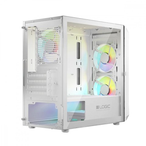Obudowa Komputerowa Logic Portos ARGB Mini USB 3.0 Biała Logic Concept
