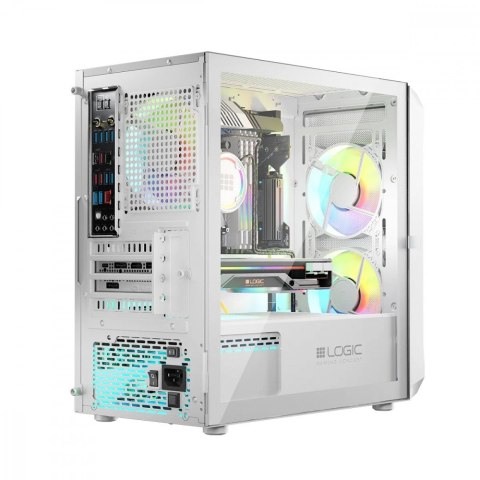 Obudowa Komputerowa Logic Portos ARGB Mini USB 3.0 Biała Logic Concept