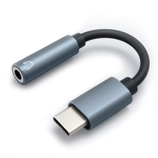 Adapter USB-C | Jack 3.5mm | 10 cm Qoltec
