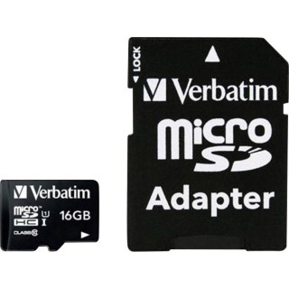 Karta Micro SDHC 16GB Class10 UHS-I + Adapter Verbatim