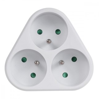 Gniazdko prądowe x3 z uziemieniem MCE214 Maclean