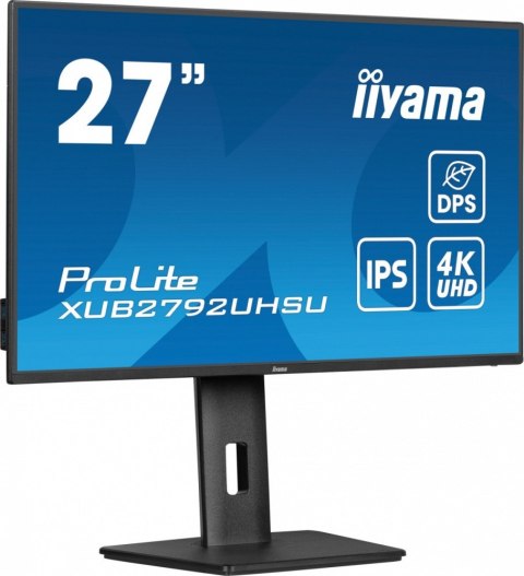 Monitor 27 cali XUB2792UHSU-B6,4K,IPS,DP,HDMI,USB-C IIYAMA