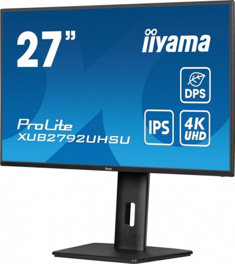 Monitor 27 cali XUB2792UHSU-B6,4K,IPS,DP,HDMI,USB-C IIYAMA