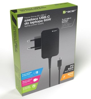 Zasilacz notebook Prime 65W USB-C Tracer