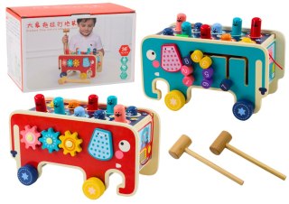 Drewniana Gra Zręcznościowa Dla Dzieci Whaca-mole LEAN Toys