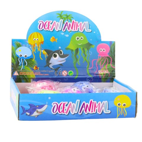 Ośmiornica Gniotek Antystresowy Sensoryczny Z Kulkami Żelowymi Mix LEAN Toys