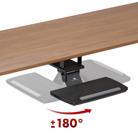 Uchwyt na klawiaturę max 5kg, MC-156 B regulowany, podbiurkowy Maclean