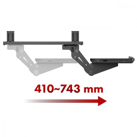 Uchwyt na klawiaturę max 5kg, MC-156 B regulowany, podbiurkowy Maclean
