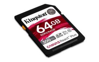 Karta pamięci SD 64GB Canvas React Plus 300/260 UHS-II U3 Kingston