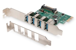 Karta rozszerzeń/Kontroler USB 3.0 PCI Express, 4xUSB 3.0, Chipset: VL805 Digitus
