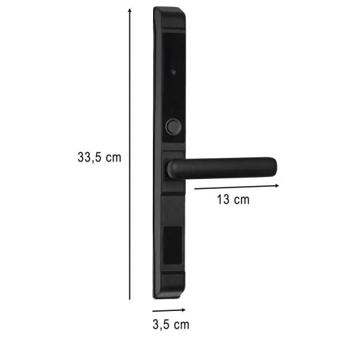 Klamka do drzwi zamek elektroniczny szyfrowy na kod odcisk palca kartę Kik Sp. z o. o. Sp. k.