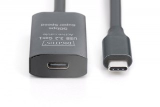 Kabel przedłużający aktywny USB-C - USB-C, USB 3.2 Gen1, 5Gbps, 5m Digitus