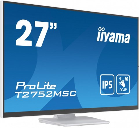 Monitor 27 cali T2752MSC-W1 10 PKT. POJ,IPS,HDMI,DP,2x2USB(3.2),2x1W400cd/m2,7H IIYAMA