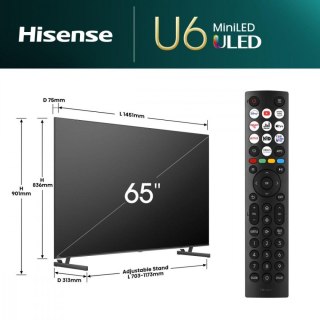 Telewizor ULED MiniLED 65 cali 65U6NQ Hisense