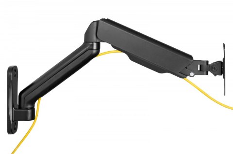 Uchwyt ścienny pojedynczy, 1xLCD, max. 32", max. obciążenie 9kg, ze sprężyną gazową, obrotowy Digitus