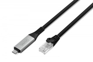 Kabel adapter USB-C - RJ45 Kat. 6A S/FTP, 1 Gbit/s, USB 3.2 Gen1, LSZH, 2m Digitus