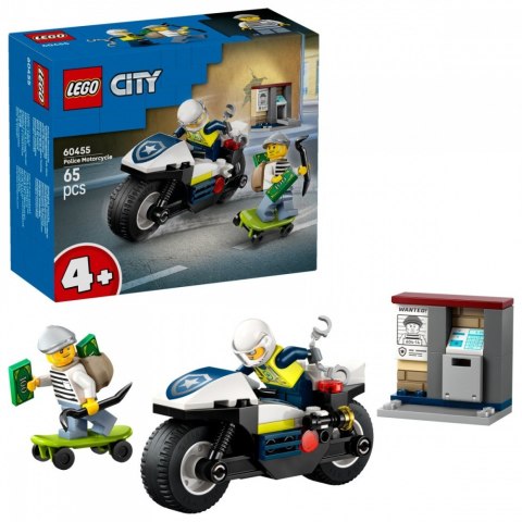 Klocki City 60455 Pościg na motocyklu policyjnym LEGO