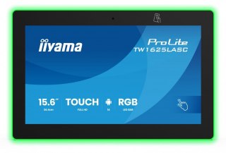 Monitor 16 cali TW1625LASC-B3PNR ANDROID 14,FHD,10PKT,450cd,2x2W, 4xUSB, 1xUSB-C,RJ45, MIC, RK3567, 4/32GB, LED lightbar, iiS IIYAMA
