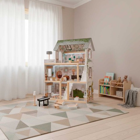 Domek dla lalek drewniany LULILO FLORO boho LED 78cm Kik Sp. z o. o. Sp. k.