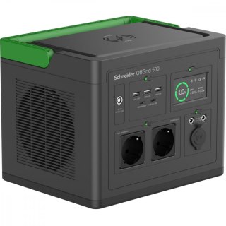 Stacja zasilania PPS500-GR Schneider OffGrid Portable Power Station 500, 517Wh Lithium-ion, 2 Schuko, Sinewave APC