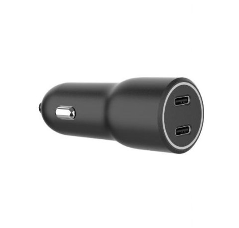 Ładowarka samochodowa 2xUSB-C PD 40W czarna Gembird