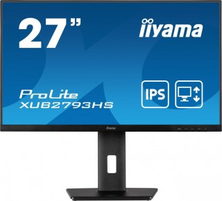 Monitor 27 cali XUB2793HS-B7,IPS,FHD,HDMI,DP,2x2W,300cd IIYAMA