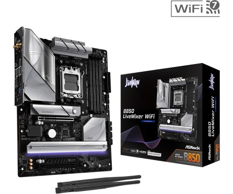 Płyta główna B850 LIVEMIXER WIFI AM5 4DDR5 USB3.2 ATX ASRock