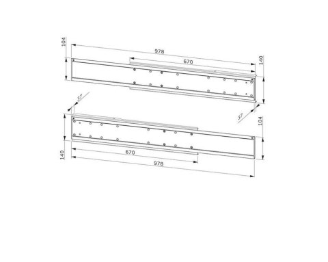Uchwyt ADM-875BL2 Adapter 2XLFD Neomounts