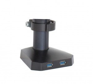 Uchwyt biurkowy gazowy do 2 monitorów LED/LCD 10-32" L-18GD ART 9KG 2xUSB3.0 ART