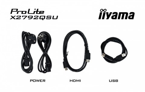 Monitor 27 cali X2792QSU-B1 IPS,QHD,120Hz,HDMI,DP, 350cd,1500:1, cienkie ramki, 2xUSB 3.2, ErP B IIYAMA