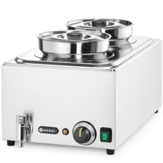 Bemar elektryczny podgrzewacz stacja do zupy z pojemnikami 2 x 4 l 1000 W Hendi