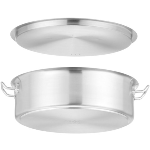 Garnek niski z pokrywką Budget Line 15.8 l śr. 380x139 mm Hendi