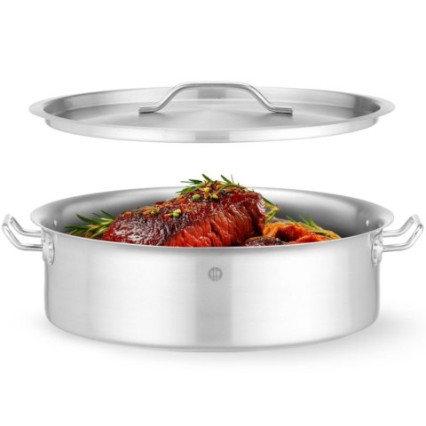 Garnek niski z pokrywką Budget Line 15.8 l śr. 380x139 mm Hendi