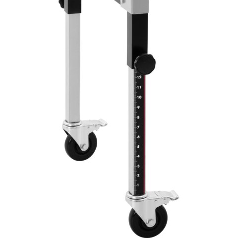 Podajnik stół rolkowy transportowy składany 9 rolek do 130 kg 145 x 59 x 96 cm MSW