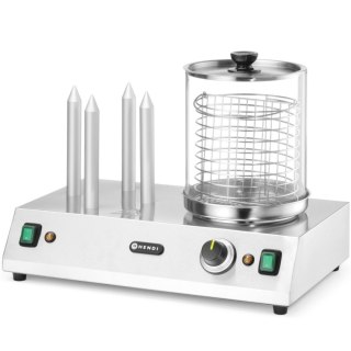 Podgrzewacz do hot-dogów bułek parówek 4 szpikulce 550 W Hendi