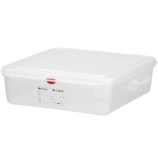 Pojemnik spożywczy GN 1/1 z etykietą pokrywką 21 l 530x325x150 mm Hendi