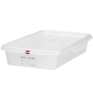Pojemnik spożywczy GN 2/3 z etykietą pokrywką 19 l 354x325x200 mm Hendi