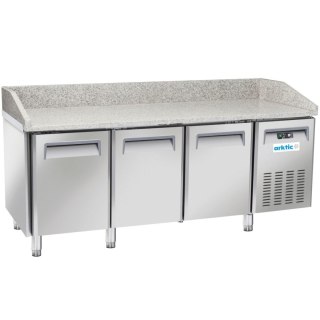 Stół chłodniczy do pizzy z granitowym blatem rantem 3-drzwiowy 186 l 450 W ARKTIC