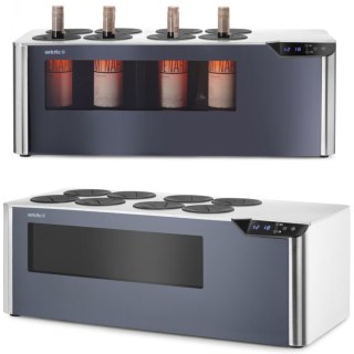 Chłodziarka do wina dwustrefowa nastawna na 8 butelek LED 60 W ARKTIC