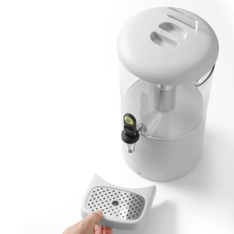 Dyspenser dozownik chłodzący do soków napojów UNIQ 4 l - biały Hendi