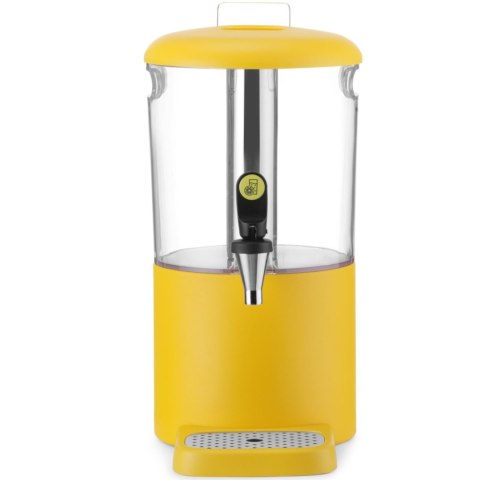 Dyspenser dozownik chłodzący do soków napojów UNIQ 4 l - żółty Hendi