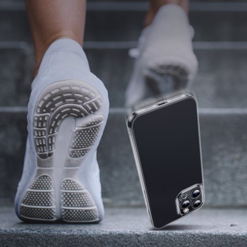 Etui pokrowiec do iPhone 13 Pro Max sztywna obudowa z żelową ramką czarny BASEUS