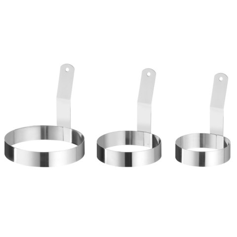 Forma obręcz pierścień z uchwytem do jajek sadzonych STAL śr. 88 mm Hendi