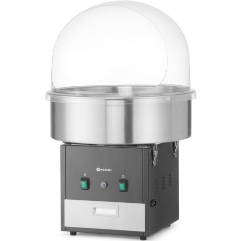 Maszyna urządzenie do waty cukrowej bez pokrywy 52 cm 1130 W - czarna Hendi