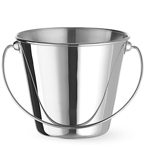 Mini wiaderko z uchwytem do serwowania przekąsek stalowe śr. 130x110 mm Hendi