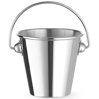 Mini wiaderko z uchwytem do serwowania przekąsek stalowe śr. 75x66 mm Hendi